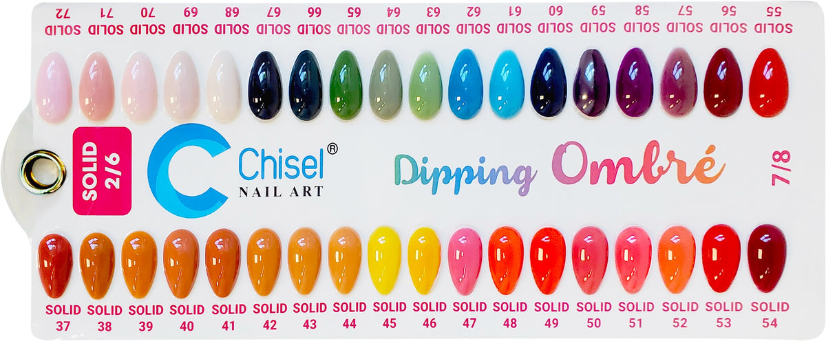 Chisel Nail Art 2 in 1 Acrylic & Dipping Powder 2 Oz - Solid 52